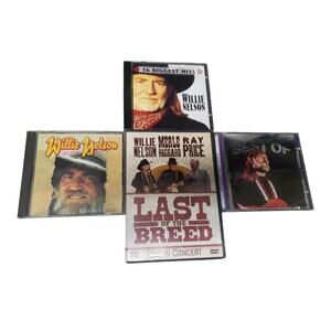 Willie Nelson Greatest Biggest Best of Hits CD & Last of The Breed Concert DVD